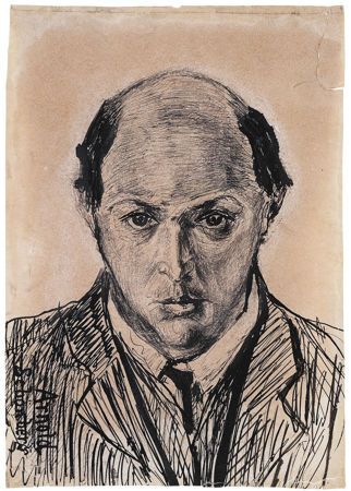 Arnold Schoenberg, self portrait, 1908