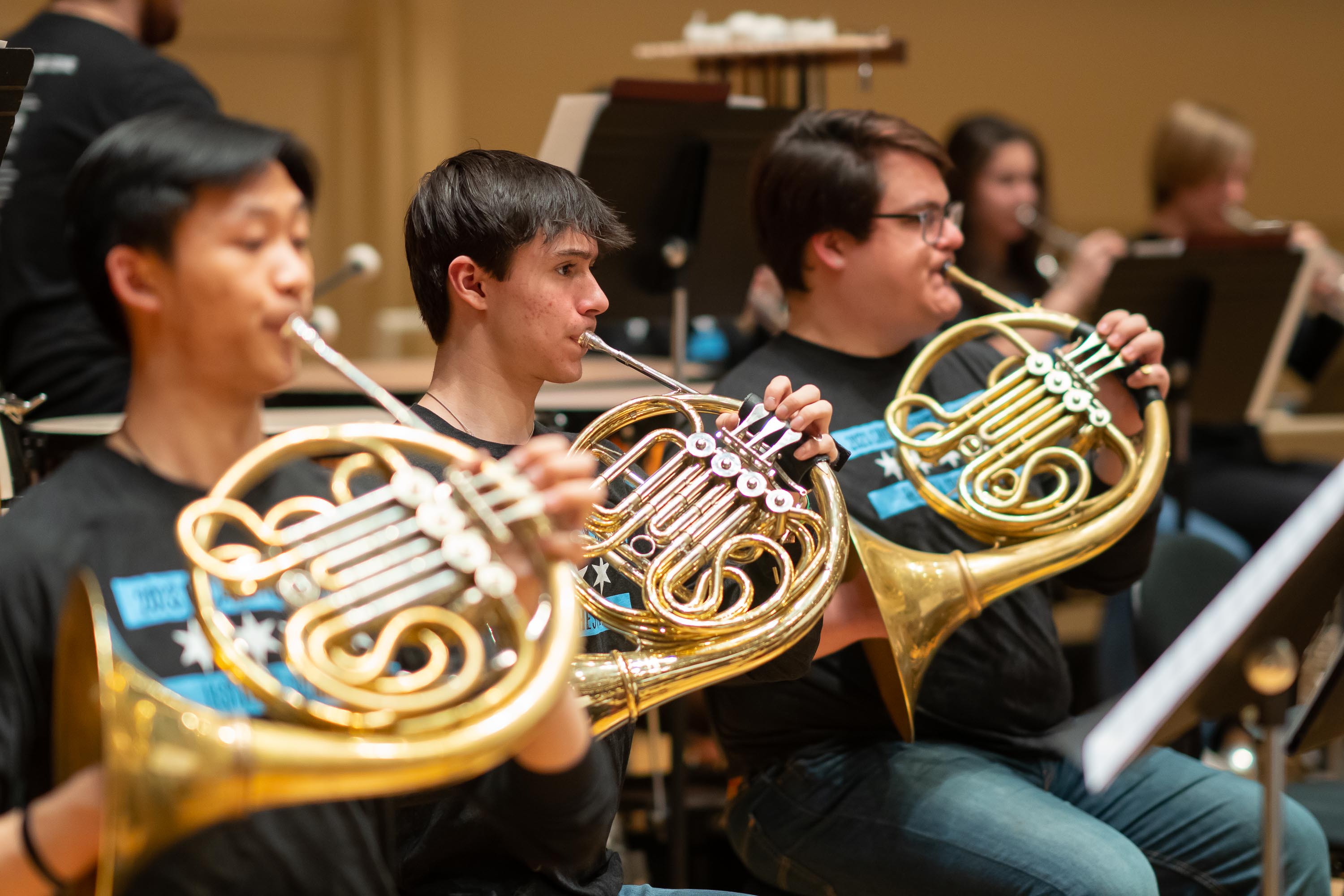 Members of the Chicago Youth in Music Festival Orchestra