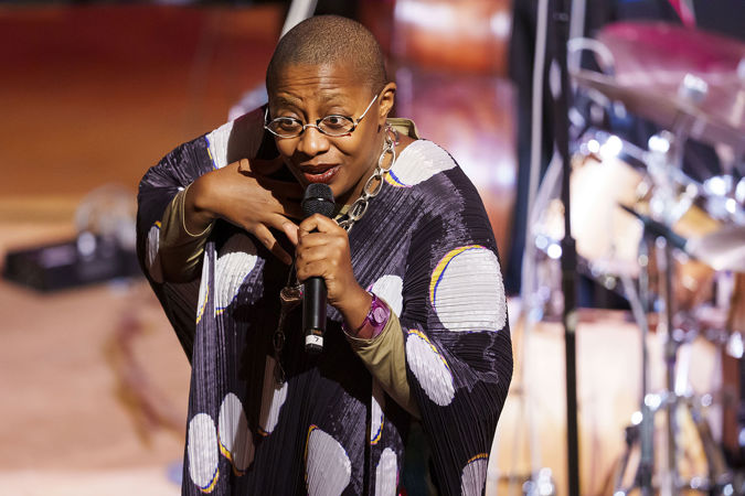 Cécile McLorin Salvant performing