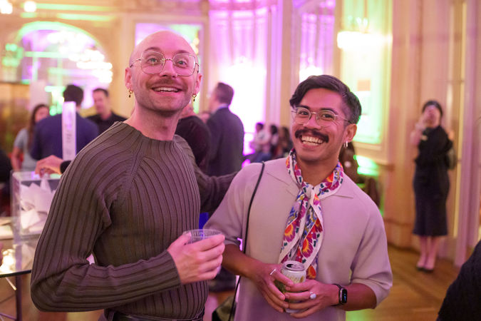 Two Underground attendees smiling