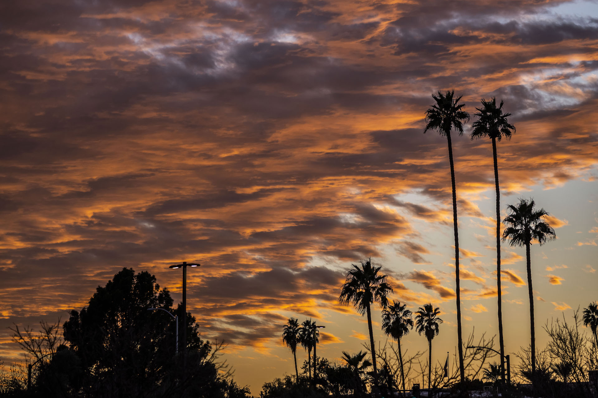 sunset over Mesa