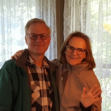 Theodore Thomas Society members Glen Madeja and Janet Steidl 
