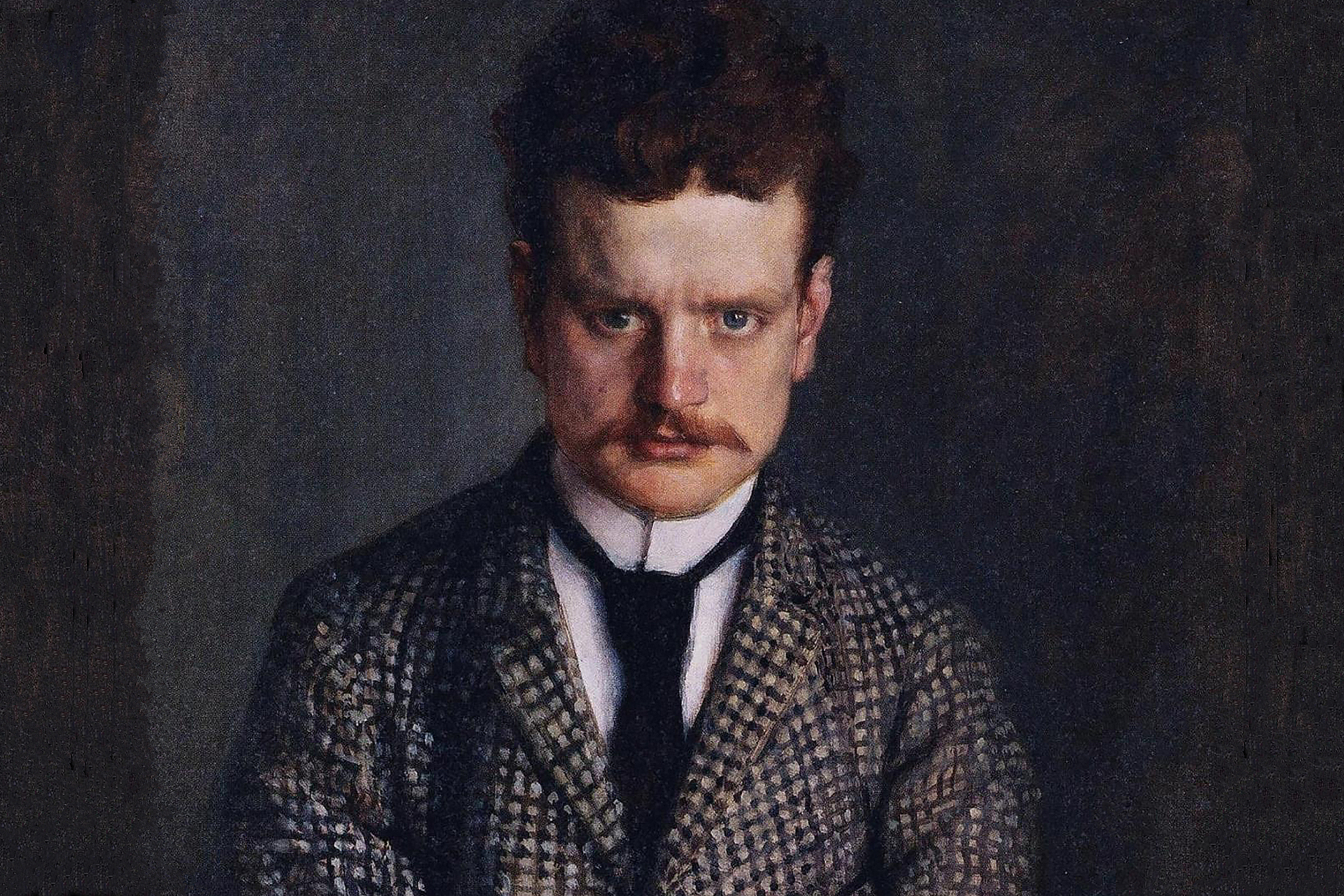 Jean Sibelius poetrait by Eero Järnefelt 1892 (detail)