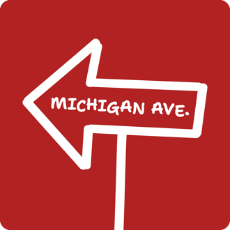Michigan Avenue Sign