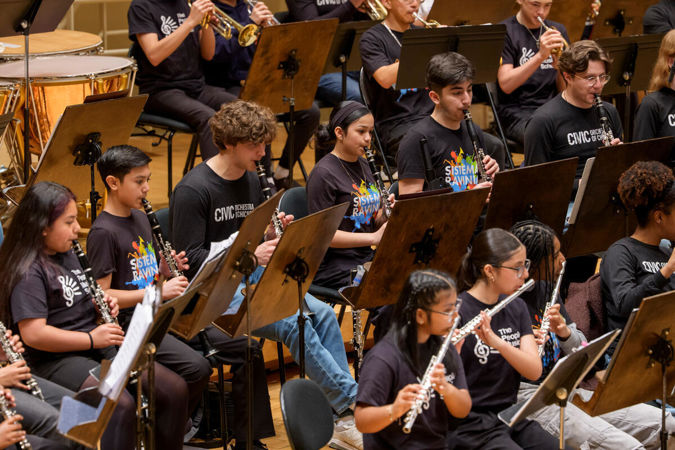 Clarinets and flutes in rehearsal at CYMF 2026