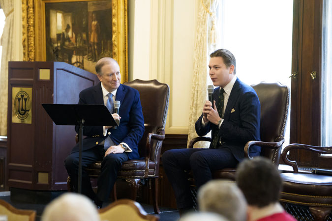 CSOA President Jeff Alexander and Zell Music Director Designate Klaus Mäkelä