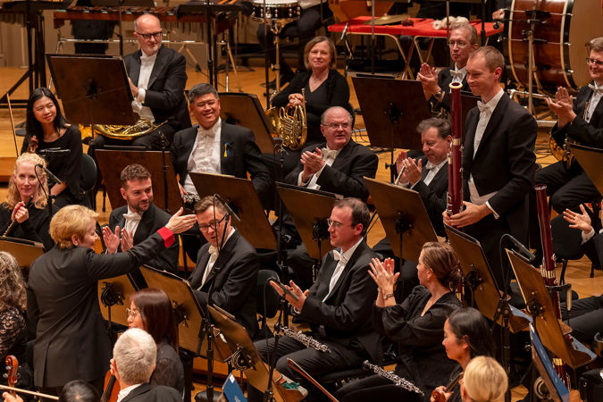 bassoonist standing