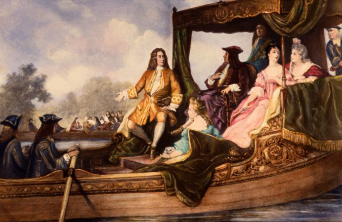 Handel with George I on Thames