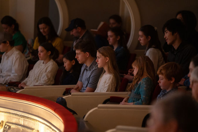 students listening