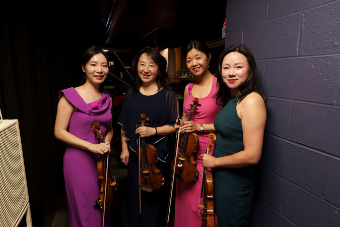 musicians backstage