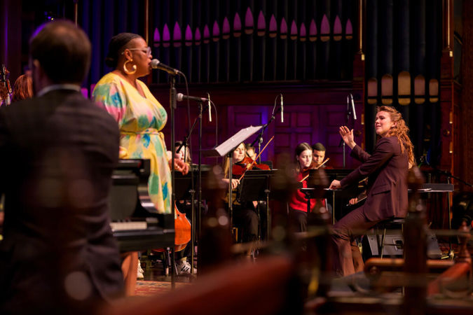 Vocalist Megan McNeal at Notes for Peace concert