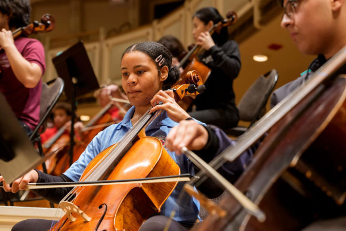 High school cellist