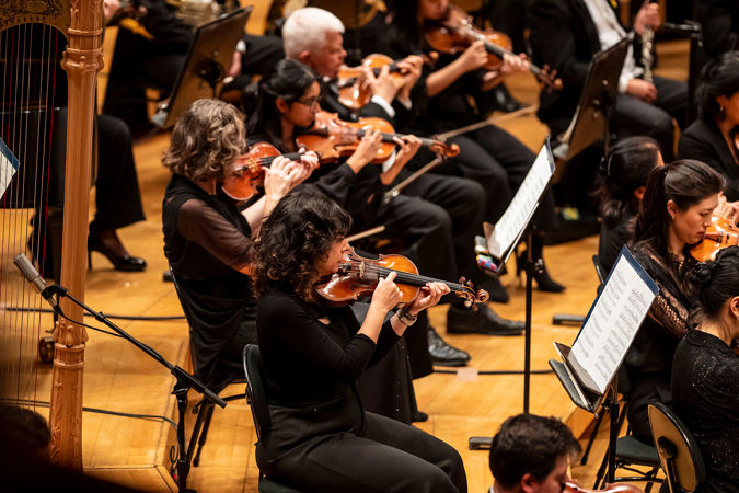 violin pizzicato