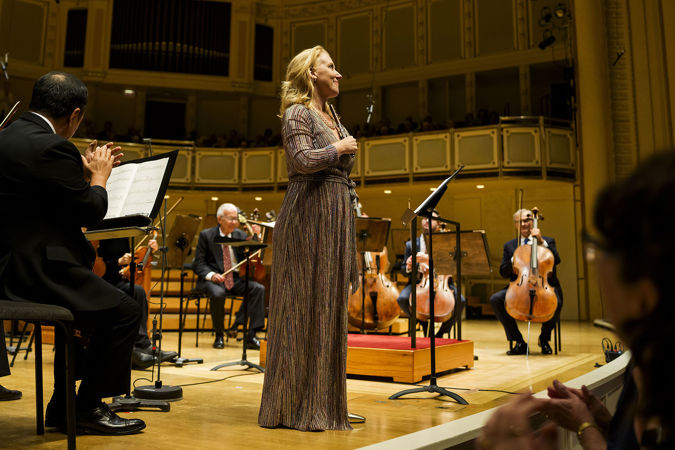 CSO Piccolo Jennifer Gunn takes a bow