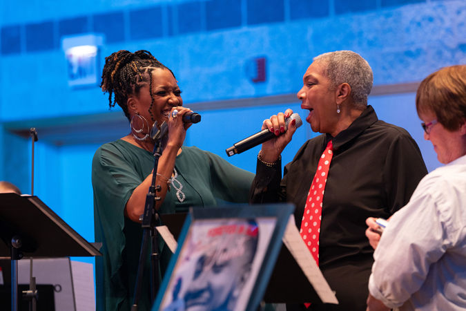 singers with mics