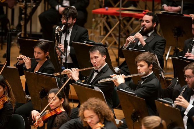 Alexandria Hoffman and Civic Orchestra woodwinds