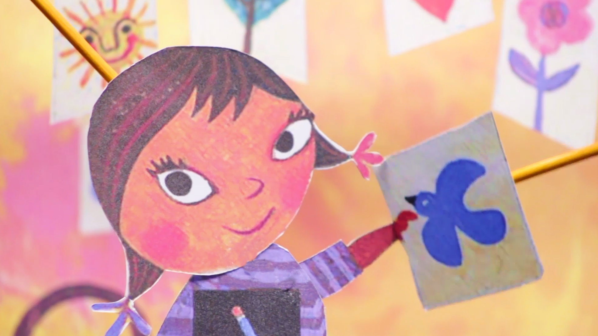 Mira, the heroine of the children's book "Maybe Something Beautiful"