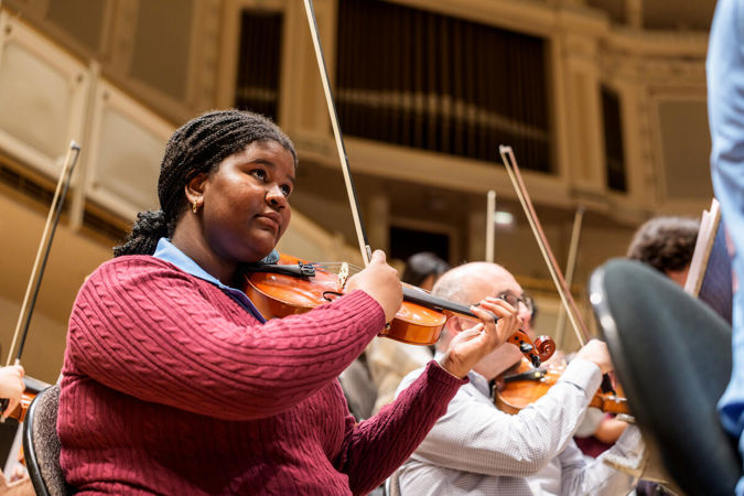 High school violinist