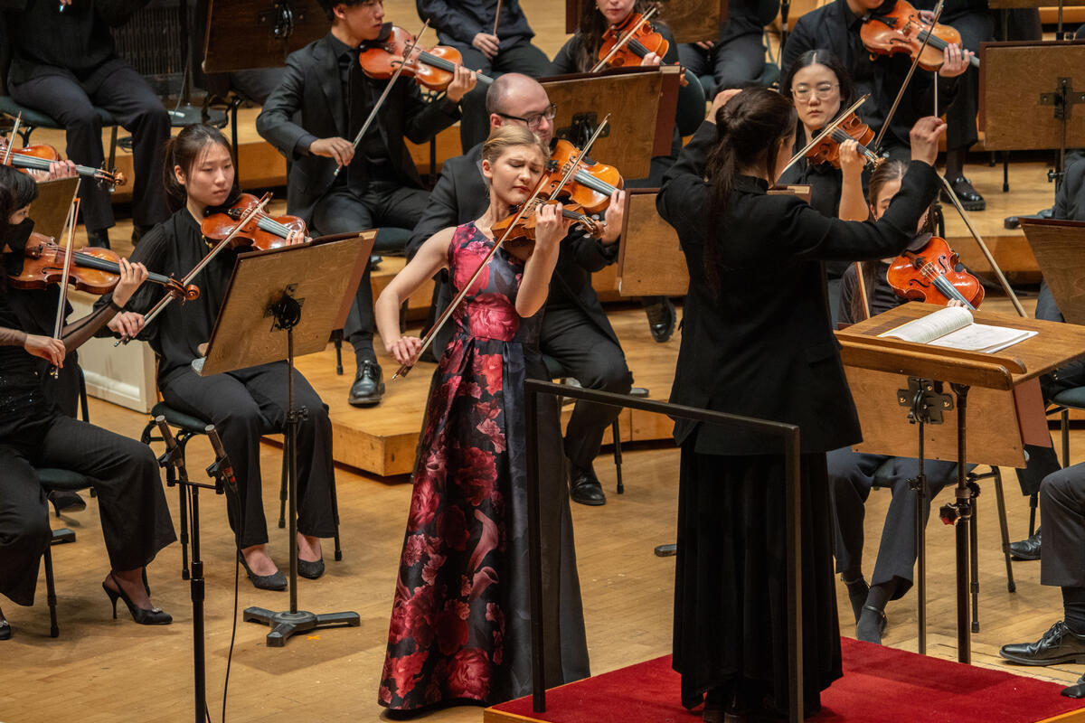 Violinist Cecilia O'Malley, winner of the 2026 Young Artist Competition